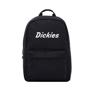 【新年好礼】Dickies字母黑色拉链双肩包男秋冬新品休闲学生大包
