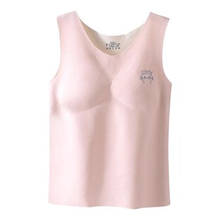 女童内衣发育期小学生背心儿童保暖蚕丝护肚少女阶段内穿秋冬贴身