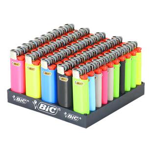 正品BIC比克防爆一次性大号迷你气体砂轮打火机潮流个性创意高端J