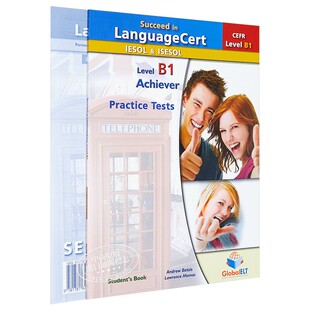 Succeed in LanguageCert CEFR B1 朗思真题解析自学套装 朗思考试推荐用书 5套完整真题讲解 IESOL iESOL 朗思考试用书带音?