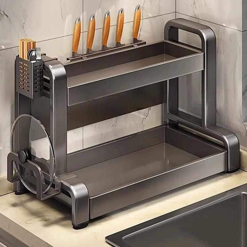 调料置物架2025年新款厨房多功能家用台面油盐酱醋调味料品收纳架