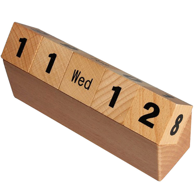 古木生花桌面日历摆件手动台历