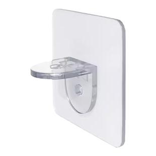 免打孔隔板托固定器层板托直角卡扣免钉粘贴承重支撑搁板三角支架