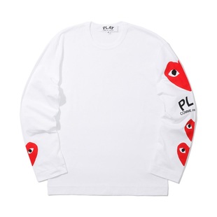IT CDG PLAY COMME des GARCONS川久保玲冬男装长袖T恤爱心款
