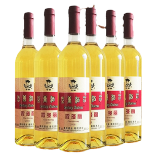 西农葡萄酒李华牌霞多丽干白6支整箱装家庭聚餐宴会送礼木箱包邮