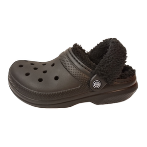 oroccs毛绒保暖鞋带毛绒洞洞鞋