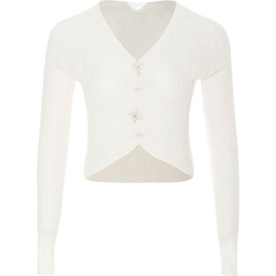 sincethen针织罩衫短款裙子外搭白色开衫吊带裙连衣裙薄款外套女