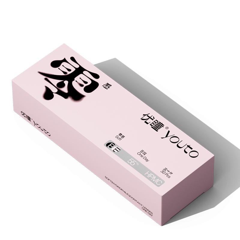 【百补专享】优瞳隐形眼镜零感日抛30片学生近视透明镜片官方旗舰