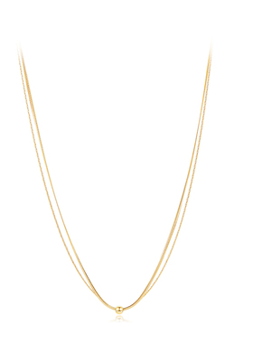 AIR-HORIZON钢女多层项链蛇骨颈