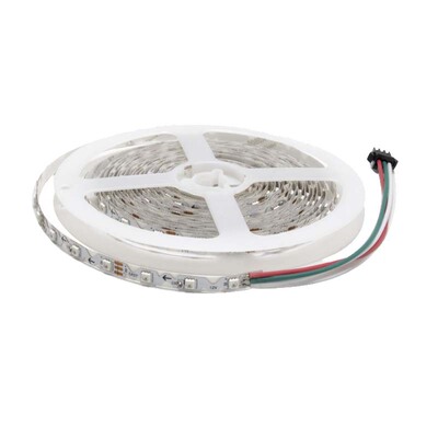 S型全彩灯带WS2812B窄版60灯SK6812内置IC可编程5V 12 幻彩发光字