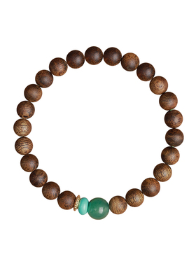 天然奇楠沉香手串女款新中式设计感木质串珠手链小众气质情侣礼物