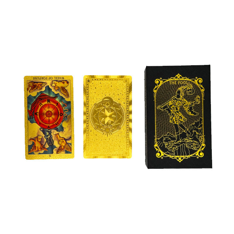 典藏版经典韦特78张全套普及塔牌罗牌金箔pet防水维特Taro塔luo牌