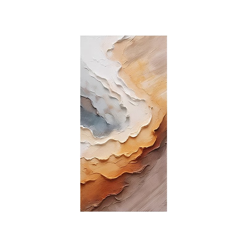 纯手绘莫兰迪抽象厚肌理装饰油画