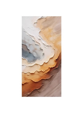 纯手绘莫兰迪抽象厚肌理装饰油画