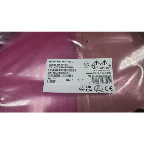 议价全新Mellanox MCP1650-V002E26 200G DAC线铜缆 26AWG 2米