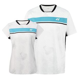 2025新款yonex尤尼克斯羽毛球服短袖球衣速干白色T恤上衣定制印字
