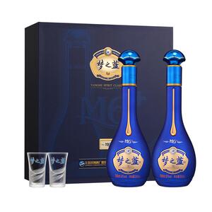 洋河蓝色经典梦之蓝M6+ 52度550mL*2瓶礼盒装 官方自营旗舰店