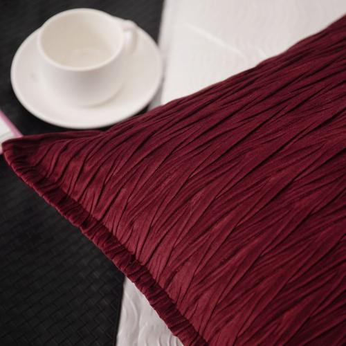 简约酒红色民宿酒店床头软件套配饰样板房客厅枕设计师装沙发抱多