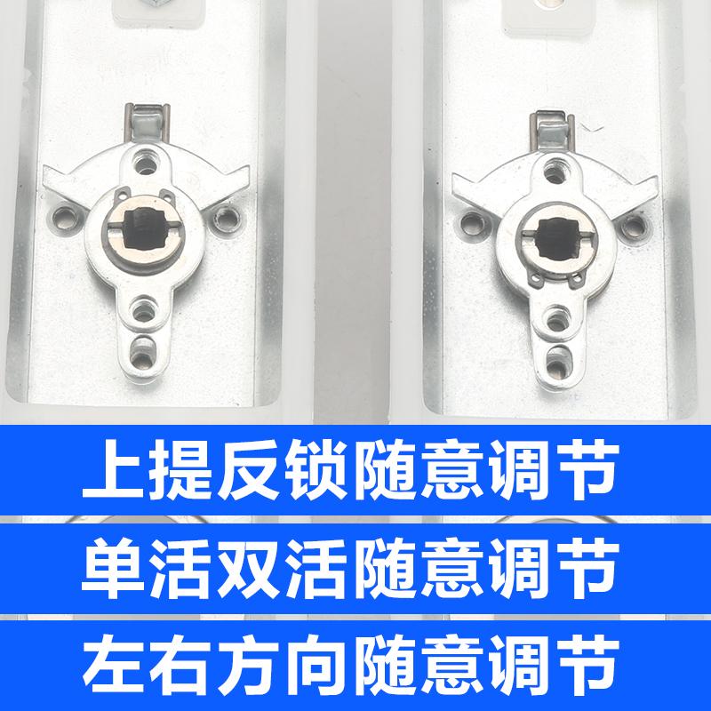 不锈钢防盗门把手通用型门锁套装面板家用大门配件防盗锁手柄老式