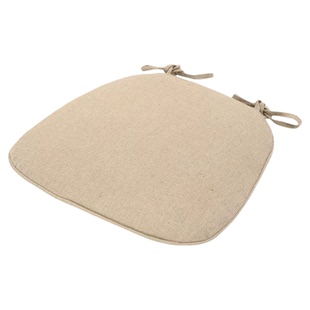 坐垫餐椅垫马蹄椅子餐桌垫马蹄形椅垫四季棉麻家用原木风实木座垫