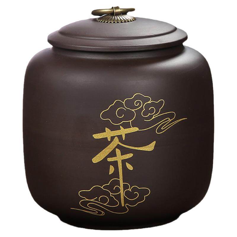 紫砂茶叶罐花茶白茶散茶罐普洱罐茶叶罐