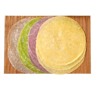 黑全麦荞麦卷饼0低脂肪无加糖粗杂粮煎饼春饼皮薄饼即食早餐主食