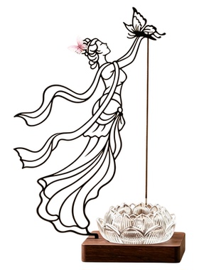 【蝶舞飞天】香插香炉倒挂不飞灰