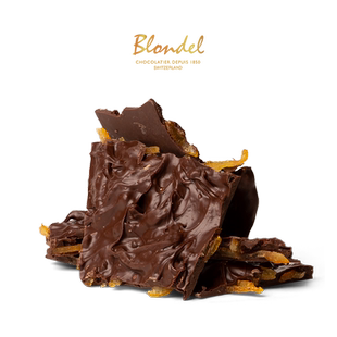 Blondel布隆德 柚子黑巧克力锤瑞士进口纯可可脂高端休闲零食糖果