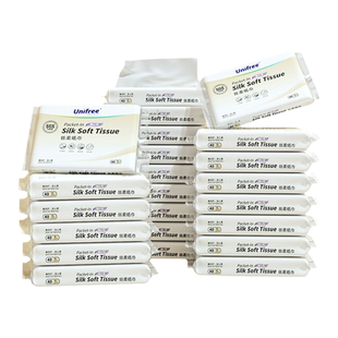 unifree保湿柔纸巾婴幼儿宝宝云柔巾乳霜抽纸40抽23包便携餐巾纸