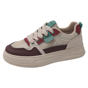 踩屎感单网女鞋2026新款夏季网面透气休闲板鞋韩版镂空轻便运动鞋