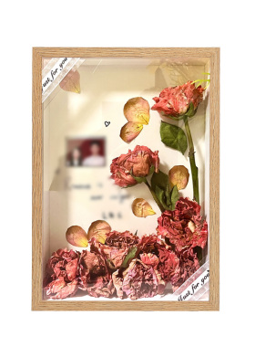 木质立体干花相框|超1000次加购