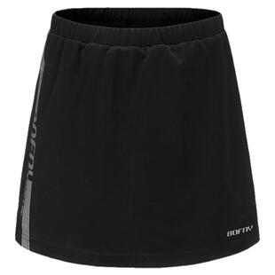 波力运动短裙羽毛球裙子黑色防走光A字裙弹力舒适透气速干跑步裙