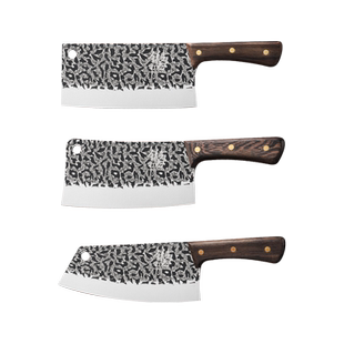 手工锻打龙泉菜刀家用组合套装切肉切片刀砍骨刀全套正品厨房刀具