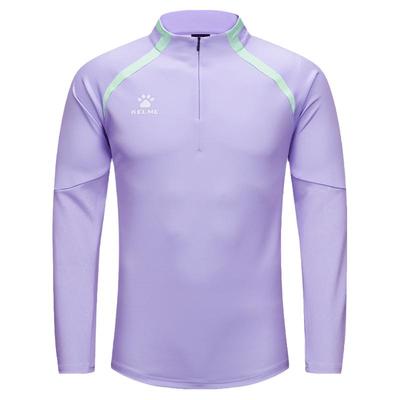 卡尔美秋冬加绒半拉链套头衫