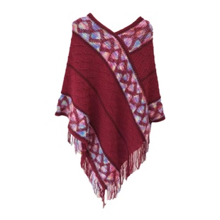 云南新疆青海草原旅游披肩民族风围巾百搭时尚洋气女套头保暖斗篷