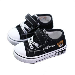儿童帆布鞋球鞋软底宝宝学步鞋女童小白鞋1-3岁2布鞋男童板鞋秋季