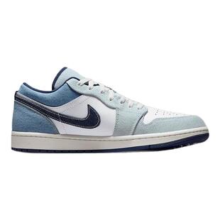 乐积运动AIR JORDAN AJ1 LOW白蓝牛仔蓝低帮复古篮球鞋IH0648-141