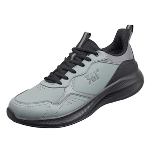 361男鞋运动鞋加绒棉鞋2026春季加厚保暖新款跑步鞋皮面防水鞋子