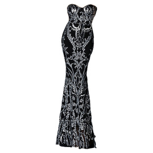 高端奢华大气亮片晚礼服女轻奢高级感舞会派对礼仪聚会庆典连衣裙