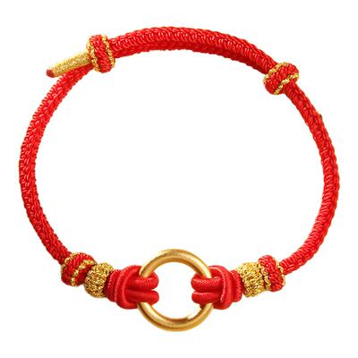 本命年红绳手工编织绳