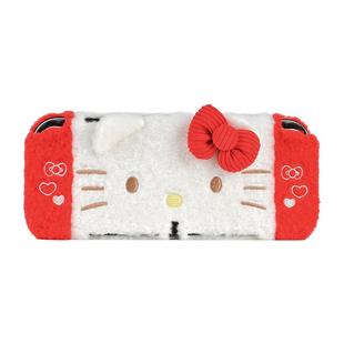 极想任天堂switcholed保护壳硬壳HelloKitty毛绒保护套游戏机配件