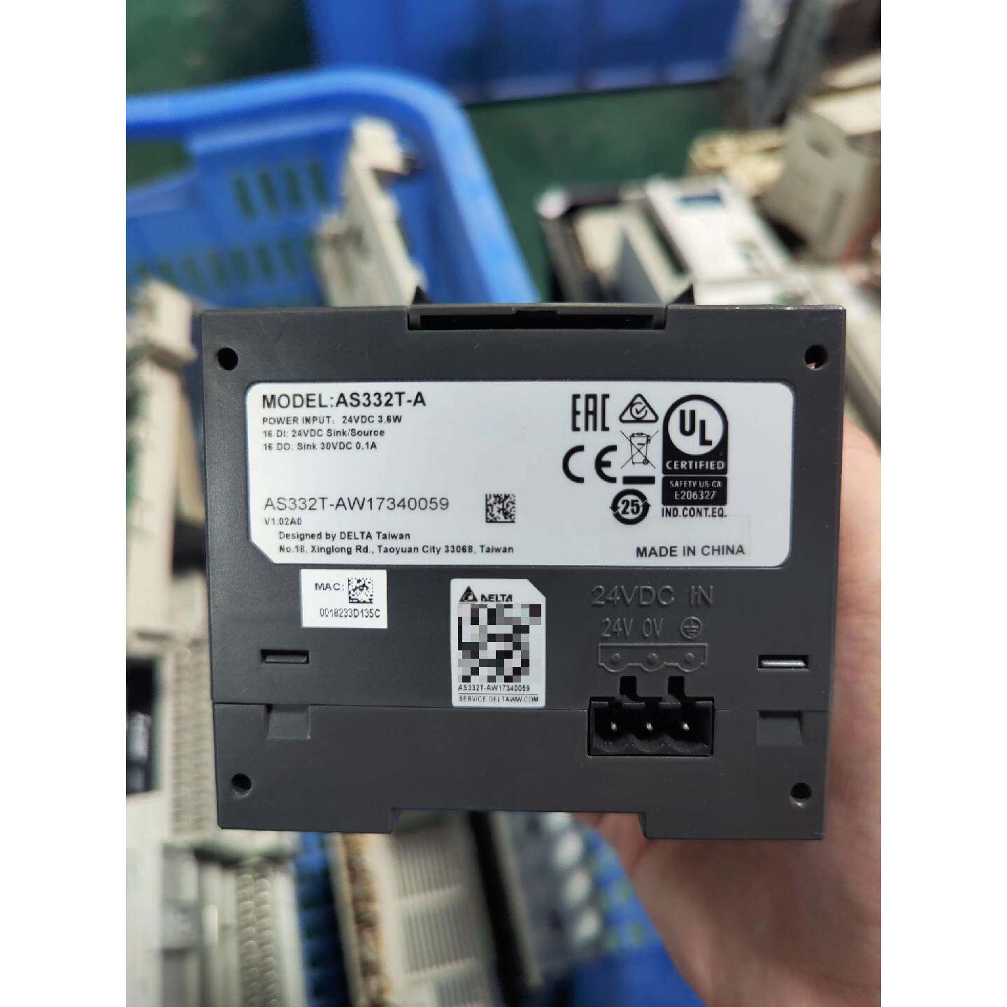 在线议价台达PLC型号AS332T-A，通信口坏的，便宜出，包邮发货