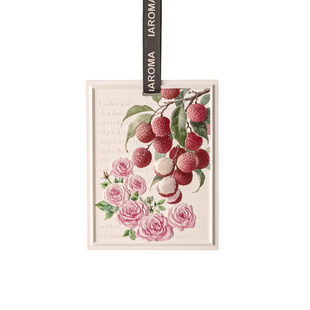 荔枝与玫瑰石膏香片衣柜香薰浮雕彩印定制书房车载香挂香氛伴手礼