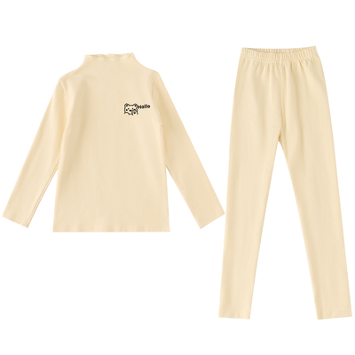 女童纯棉内衣套装秋冬