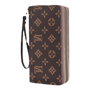 2025新款女士长款钱包大容量双拉链钱夹欧美时尚简约手机包手拿包