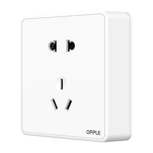 欧普OPPLE纯平开关插座面板开关墙壁暗装电源多孔家用悦绎