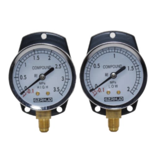 议价COMPOUND制冷压力表-0.1-2MPA日立压缩机压力表-0.1-3.5MPA