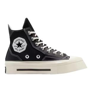 匡威新款70s男女高帮厚底增高异形方头黑色拼接休闲帆布鞋A06435C