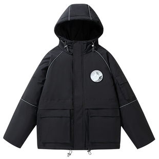 羽绒服男冬季韩版潮流痞帅气2026年新款棉衣棉袄子潮牌加厚外套女