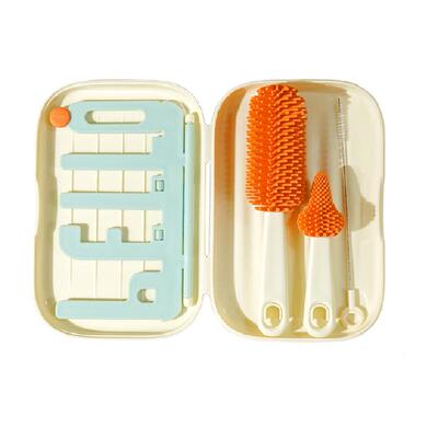 小雅象便携婴儿奶瓶刷双面沥水